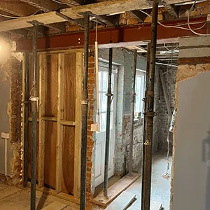 wall to separate extension 
